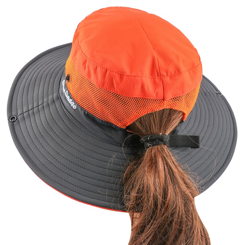 Vandtæt upf 50+  sol hat spand sommer mænd kvinder fiskeri boonie hat sol uv beskyttelse lang stor bred brim bob vandreture udendørs