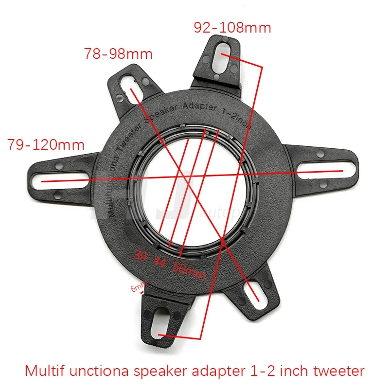 1pair Car Tweeter Midrange Speaker Mount Spacer Bracket Holder for Car Dashboard Multif Unctiona Adapter for 2-3.5 Inch Tweeter