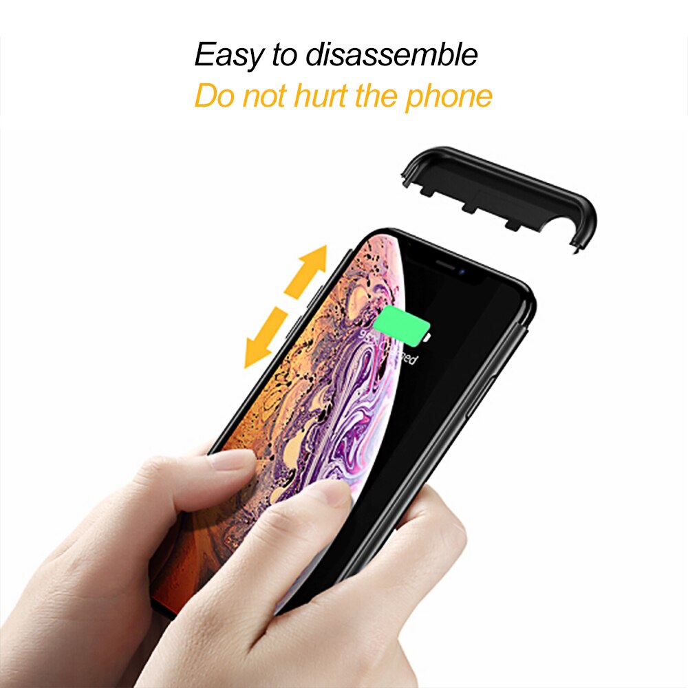 Battery Charger Case For iPhone 6 6S 7 8 Plus X XS XR XS MAX Portable Charging Case Universal External Battery Case For iPhone