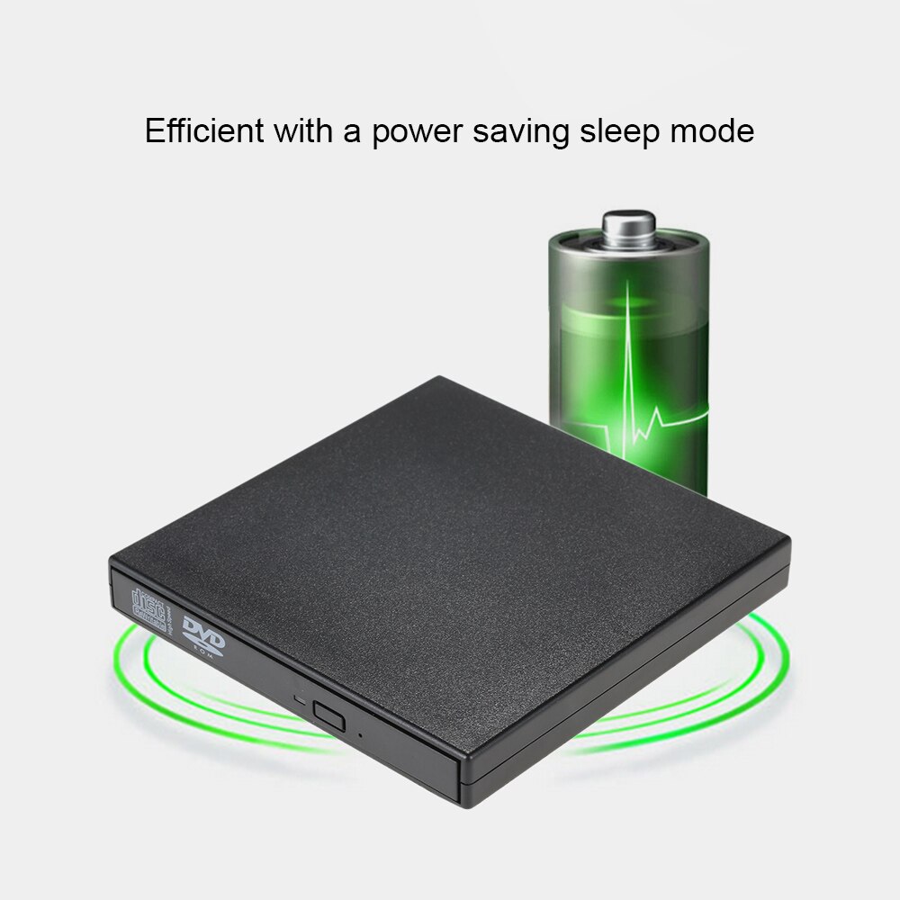 Usb 2.0 Draagbare Slanke Externe Dvd/CD-RW Optische Disc Drive Reader Writer Speler Met Combo CD-RW Voor Laptop Pc desktop