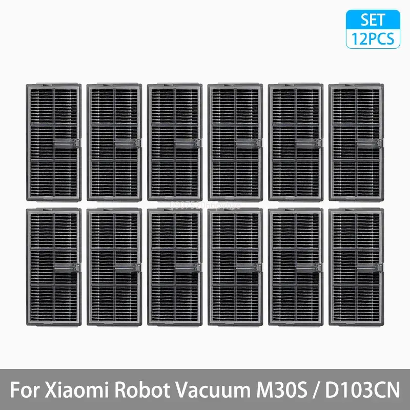 Piezas de repuesto para Robot aspirador Xiaomi Mijia M30S D103CN, consumibles, Cepillo Lateral principal, filtro Hepa, paño de mopa, bolsa de polvo, accesorios: Verde claro