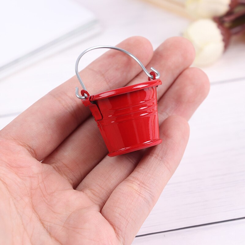 1/12 Scale Dollhouse Miniature Kitchen Garden Water Bucket Pail Furniture Decoration Accessory