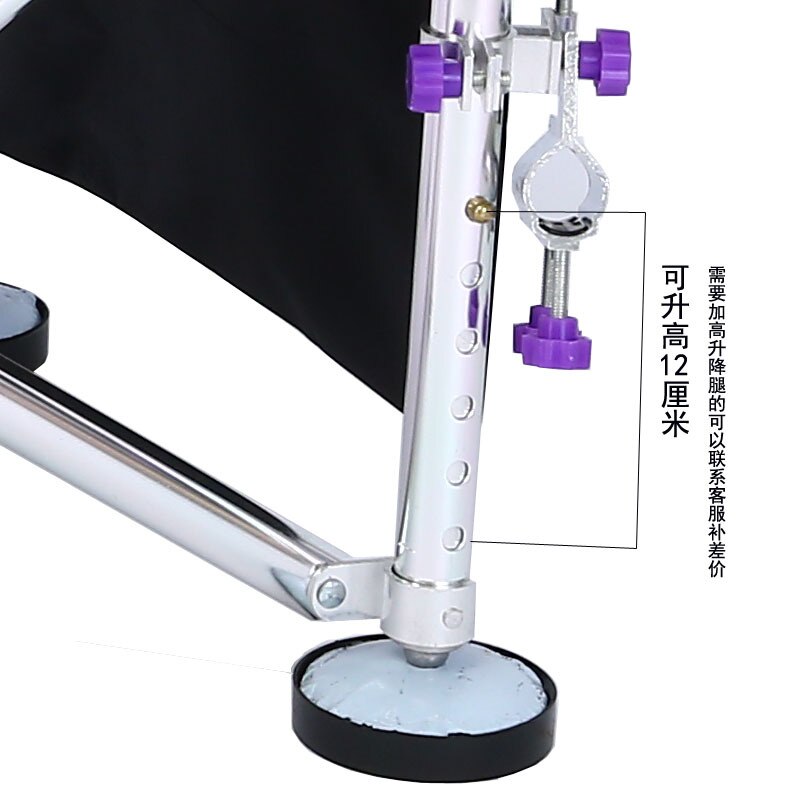Silla de pesca cuadrada, reposabrazos y cómoda silla de pesca, silla de Director, silla de jefe, sillas de aluminio ultraportátiles