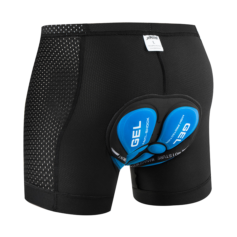 JEPOZRA pantalones cortos de ciclismo para hombre, Shorts de malla transpirable con almohadilla de Gel 5D, a prueba de golpes, para bicicleta de montaña