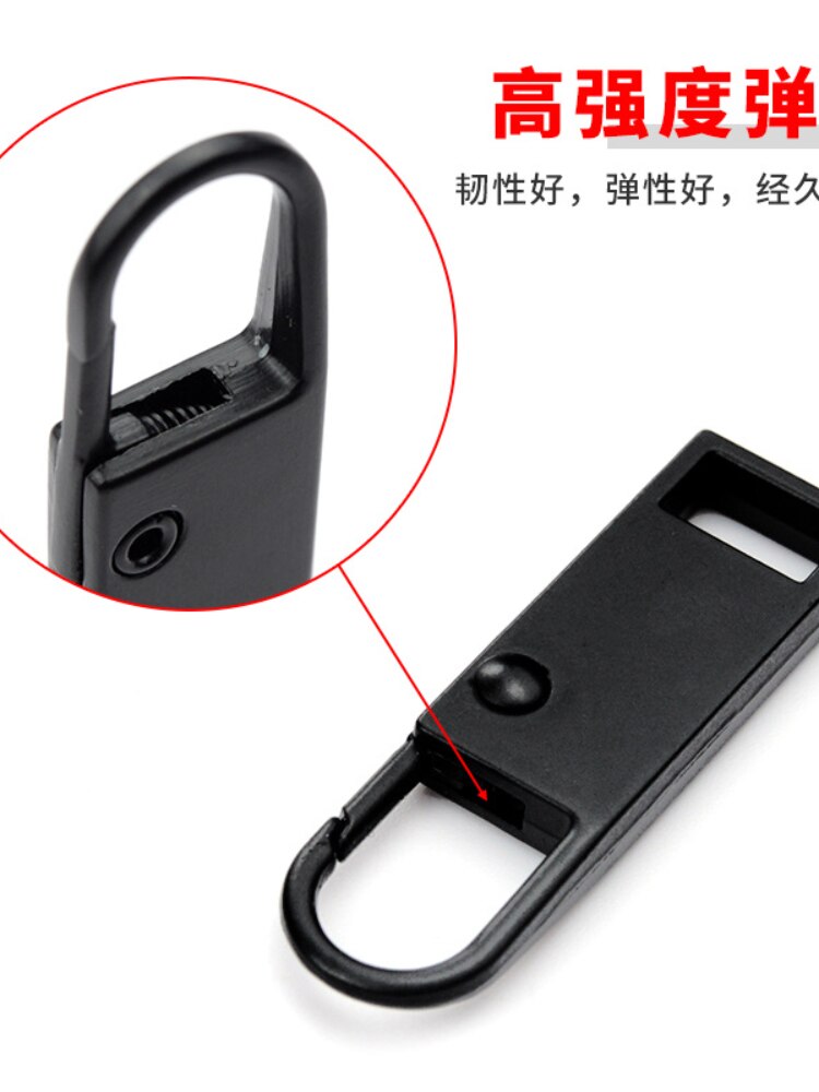 Removable zipper pull, zipper accessories, jacket repair, zipper buckle, bag, metal replacement pull tab zip lock