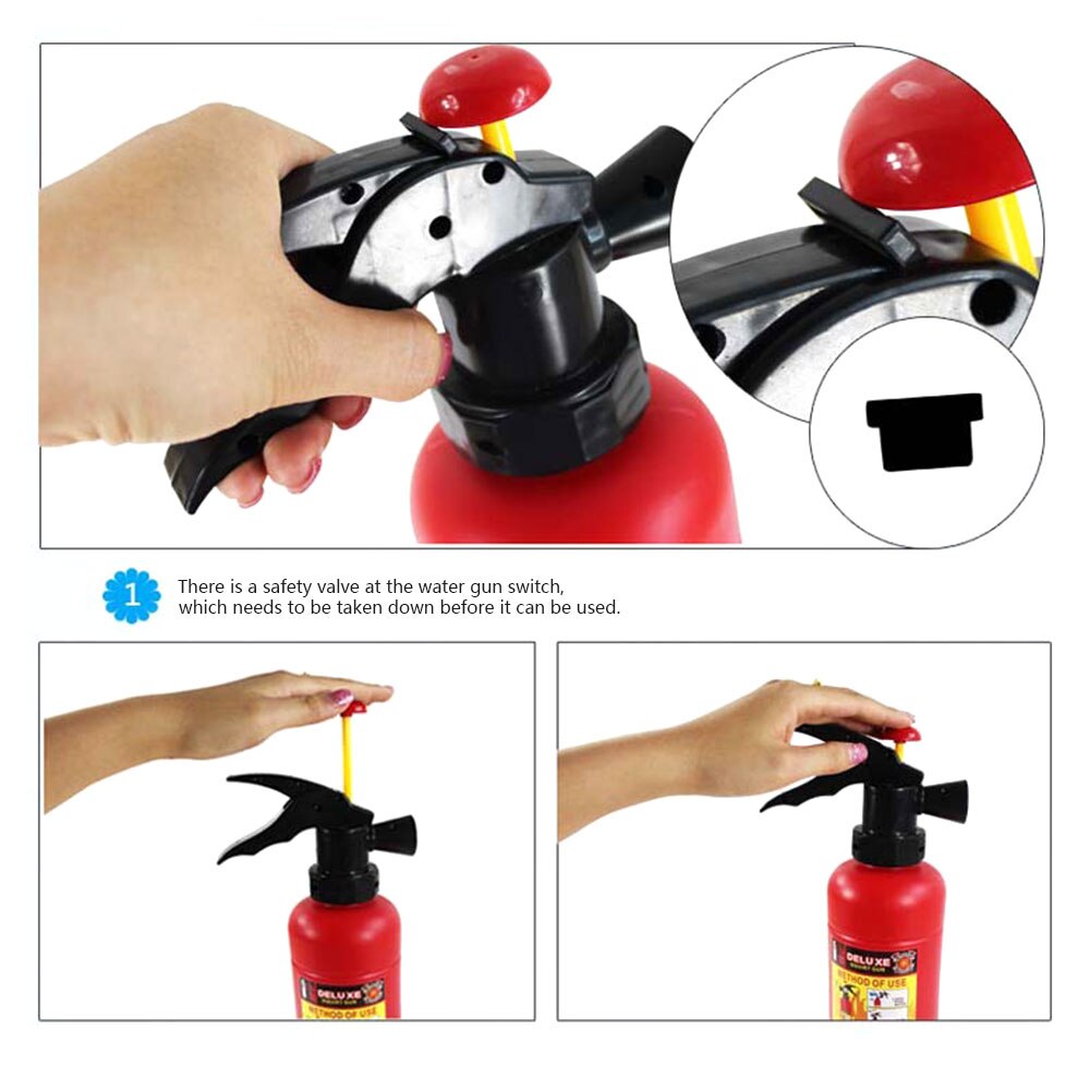 Extinguisher Toy Water Simulation Intelligence Plastic Red Cool Novelty Interesting Water Toy