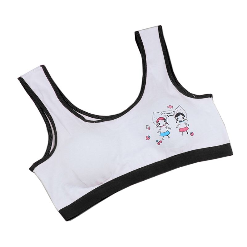 Pige træning linned blød brystholder sport pige bh'er til teenagepiger børn emne til teenagere vest 19qf