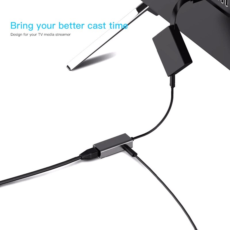 LAN Ethernet Adapter for Fire TV 3 or Stick GEN 2 USB2.0 to RJ45 10/100 Mbps Ethernet Adapter