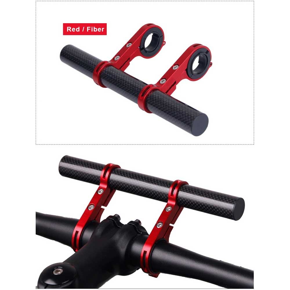 Bicycle Handlebar Extender Carbon Fiber Extension Mountain Bike Expand Bicycle Speedometer Headlight Light Support Extender