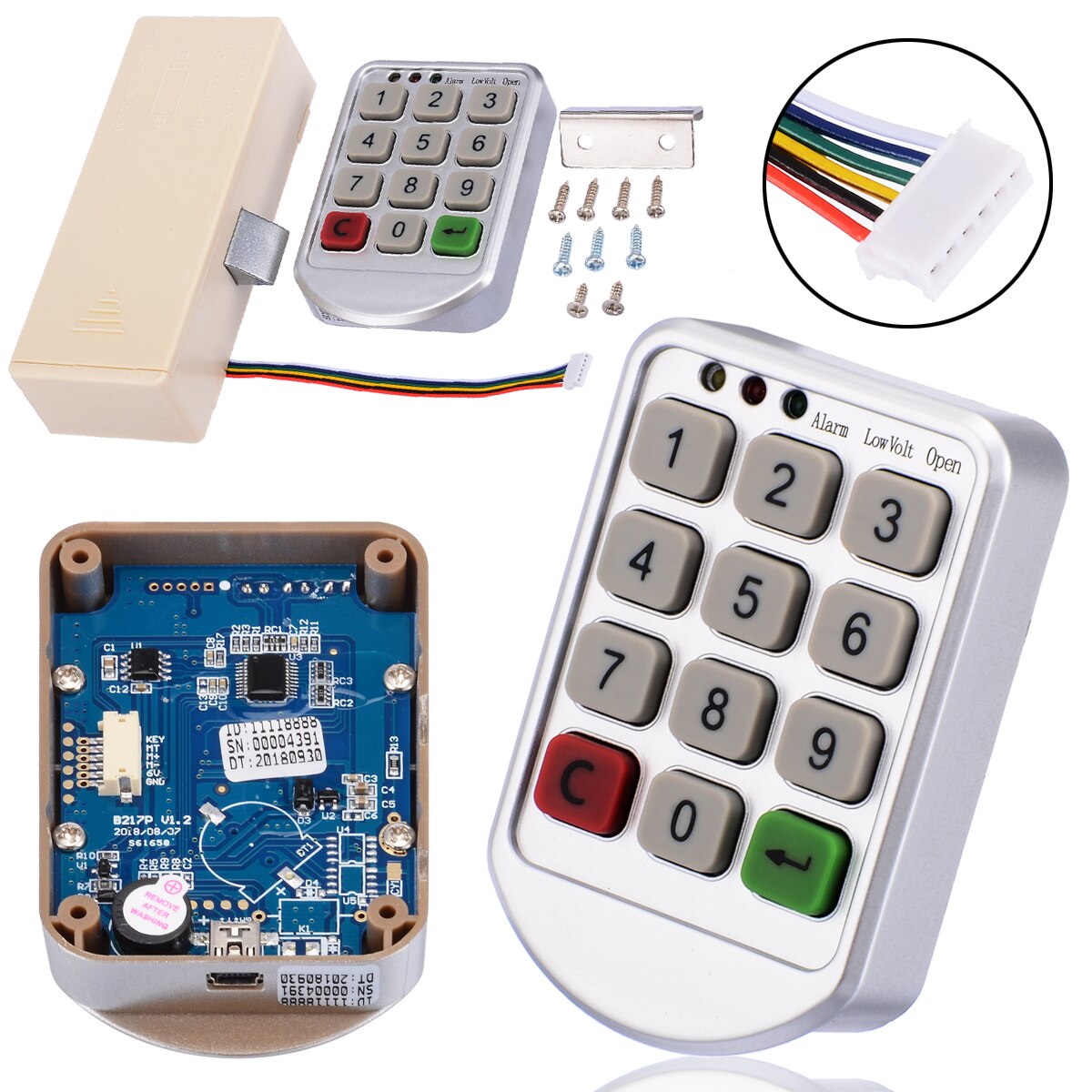 Intelligent Electronic Digital Password Lock Furniture Cabinet Drawer Door Code Password Lock Keyless Safe Home Keypad Lock