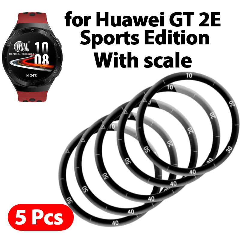 GT2E 5D Gebogene Rand Vollen Abdeckung Weichen Schutzhülle Film Abdeckung Für Huawei Uhr GT 2e Sport Vitalität Bildschirm Schutz (nicht Glas): mit Skala 5Stck