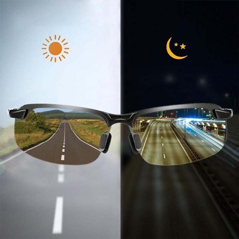 Gafas de sol polarizadas UV400 para hombre y mujer, lentes de sol deportivas para acampar, senderismo, día, visión nocturna, conducir