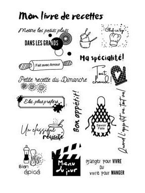 Fransk genomskinlig stämpel för scrapbooking transparent silikongummi gör-det-själv fotoalbumdekor  f131