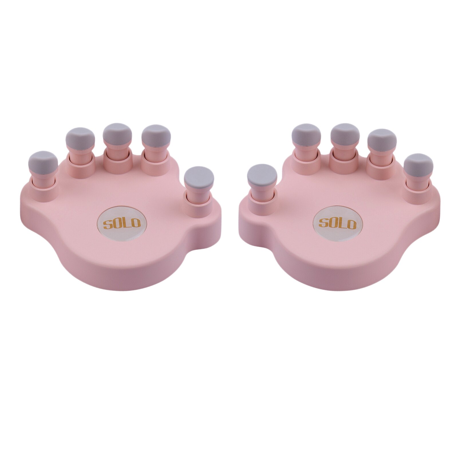 Piano Finger Trainers Strength Training Tools Finger Correctors Soft Finger Pads Piano Keyboard Finger Training 5 Round Keys: Pink