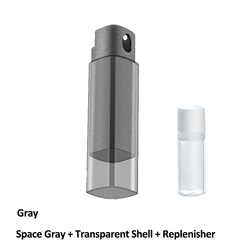 1pc beskyttelig 2 in 1 telefonskærm rengøringsmiddel spray mikrofiber klud sæt rengøring artefakt computer mobiltelefon skærm støvfjernelse: N