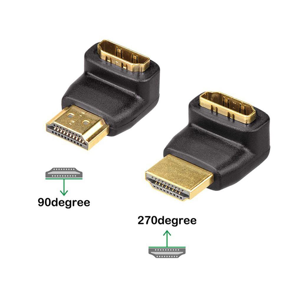 HDMI Kabel Adapter Converters 270/90 Graden Hoek HDMI Male Naar HDMI Female Voor 1080P HDTV Kabel Adapter Converter Extender licht