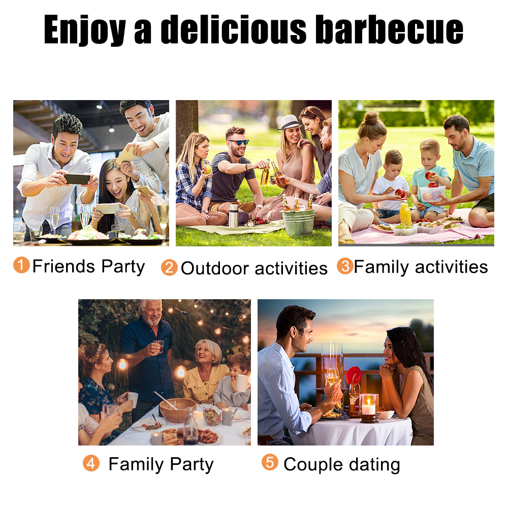 Tenedor de barbacoa de madera, aguja para parrilla al aire libre de acero inoxidable, 55cm, 21,65 ", palo para parrilla de barbacoa, mango largo, brochetas para barbacoa Shish Kebab