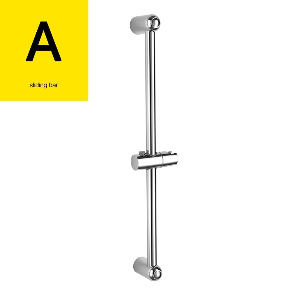 Plastic Chrome Shower Sliding Bar Adjustable Sliding Bar With Soap Dish For Bathroom Washroom: PSLS3001