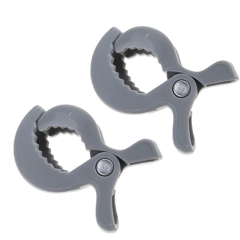 2 teile/satz Baby Bunte Auto Sitz Zubehör Kunststoff Kinderwagen Spielzeug Clip Kinderwagen Kinderwagen Anbindung Haken Abdeckung Decke Moskito Netz Clips: Grau