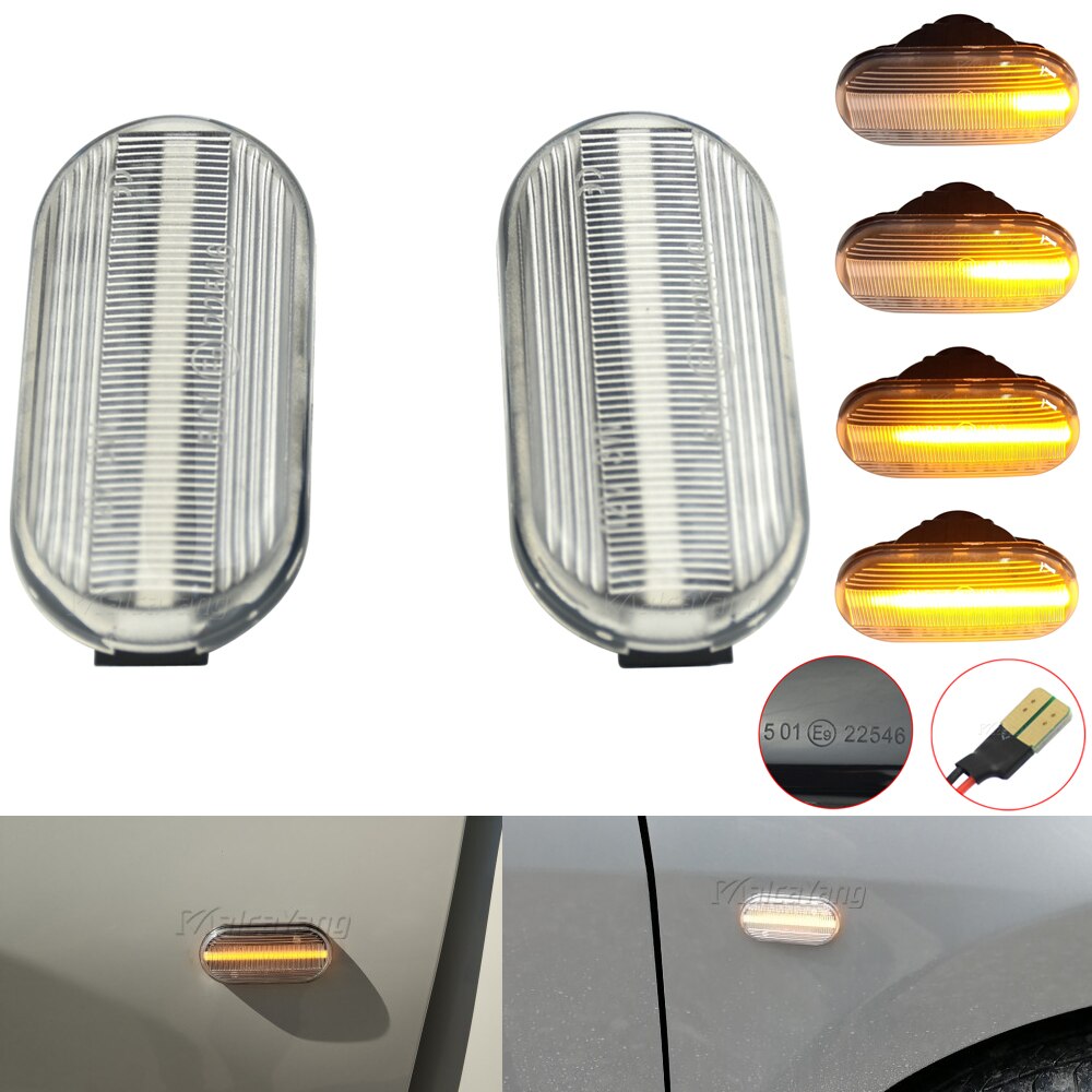 Led Auto Side Marker Light Repeater Richtingaanwijzer Voor Nissan Tiida C11 Note E11 NE11 Micra K12 NP300 Navara d40 Qashqai J10