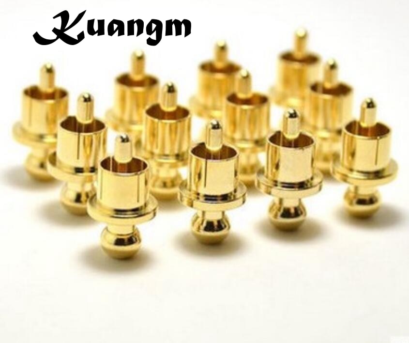 Hi-End 8-50pcs Gold plated RCA protector Caps Noise Stopper Copper Cap Dust Protector RCA Plug Caps Noise Stopper Shielding Caps