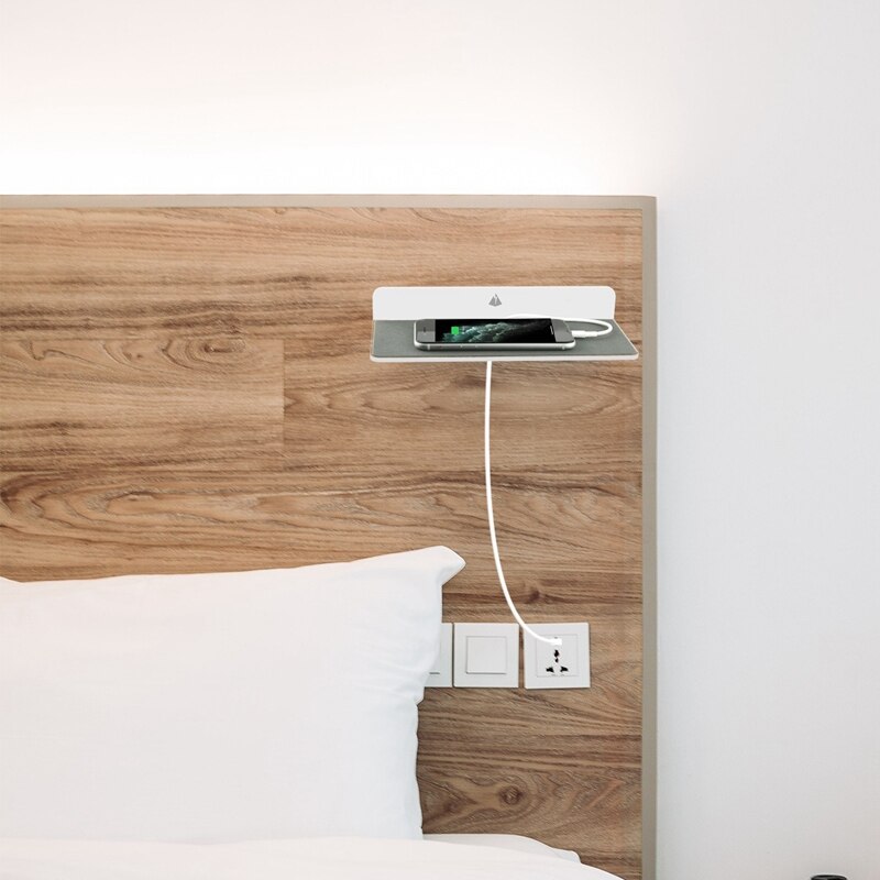 Wall Shelf Speaker Stand, Acrylic Wall Mount Display Shelf for Bluetooth Speaker, Webcam, Cell Phones, Toy