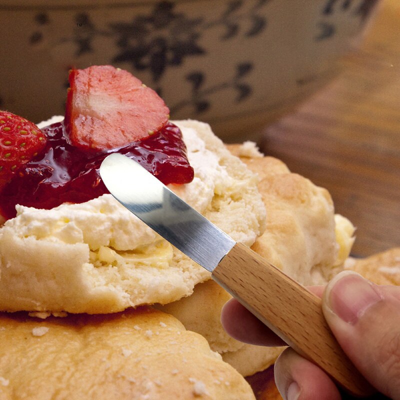 Roestvrij Staal Draagbare Mini Sandwich Strooier Boter Kaas Snijmachine Mes Spatel Keuken Tool Met Houten Handvat