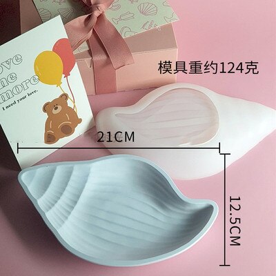 Shell Concrete Cement Tray Silicone Mold Leaf Jewelry Display Plate Tray Mold Plaster Photo Props Epoxy Resin Mould: shell