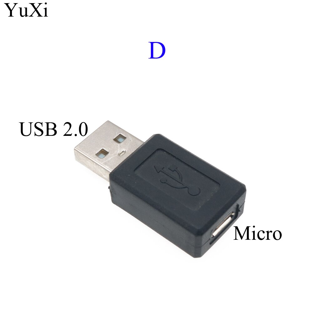 Neuer schwarzer USB 2.0 Typ A auf Mikro USB B männlich weiblich Adapter Stecker Konverter USB 2.0 auf Mikro-USB-Anschluss 90 Grad: Blau