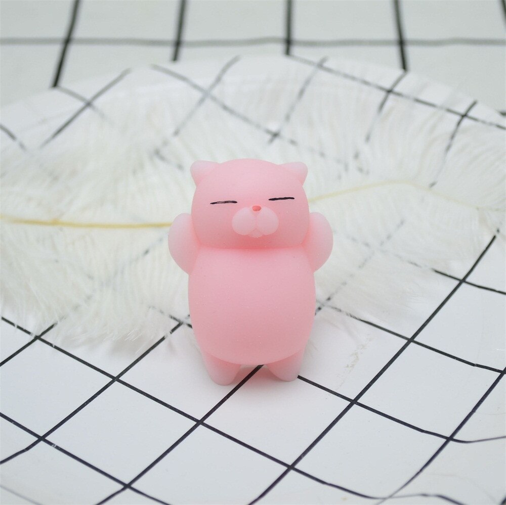 Cute Mochi Squishy Cat Squeeze Healing Fun Kids Kawaii Toy Stress Reliever Decor Toys for kids Birthday Christmas