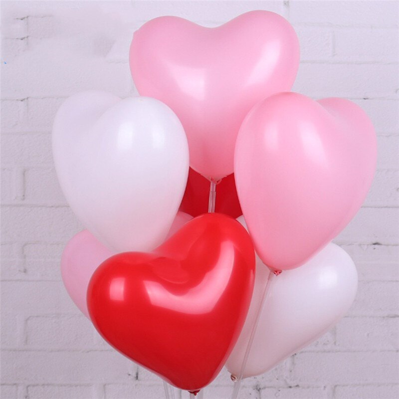 100 pcs/lot 10 pouces 2.2g Thinken Latex ballon romantique coeur forme ballons saint valentin mariage anniversaire fête décoration jouet