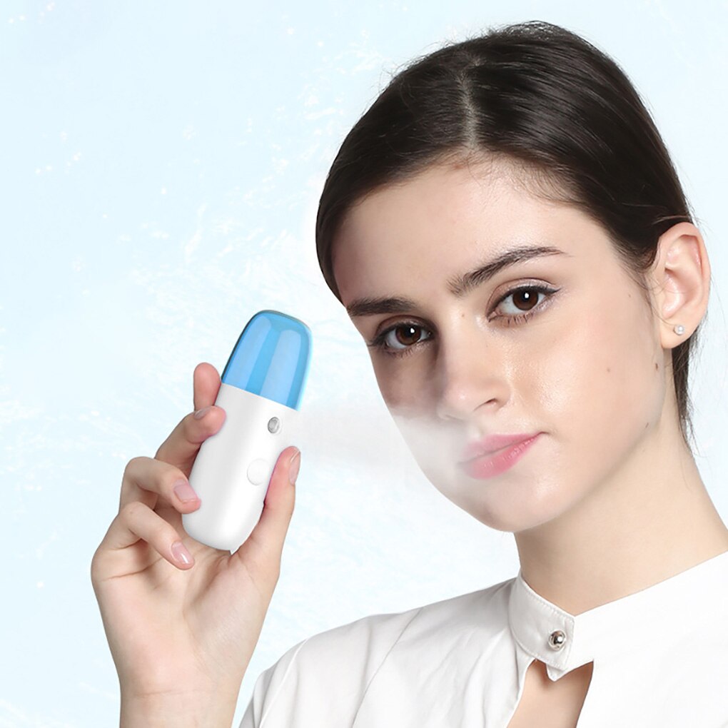 30ml Mini Nano Facial Sprayer USB Nebulizer Face Steamer Humidifier Hydrating Women Skin Care Tool