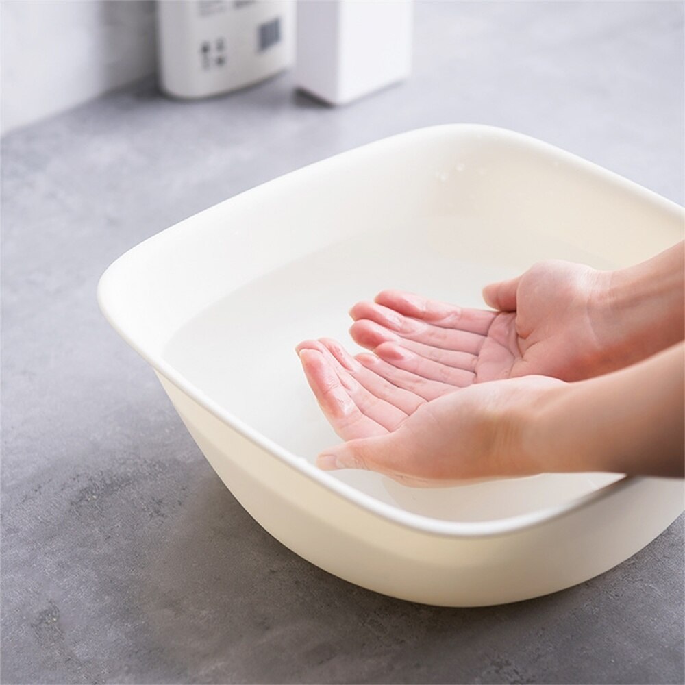 Household Washbasin Plastic Big Basin Dormitory Lovely Square Wash Basin Wash Vegetable Basin Wash Basin