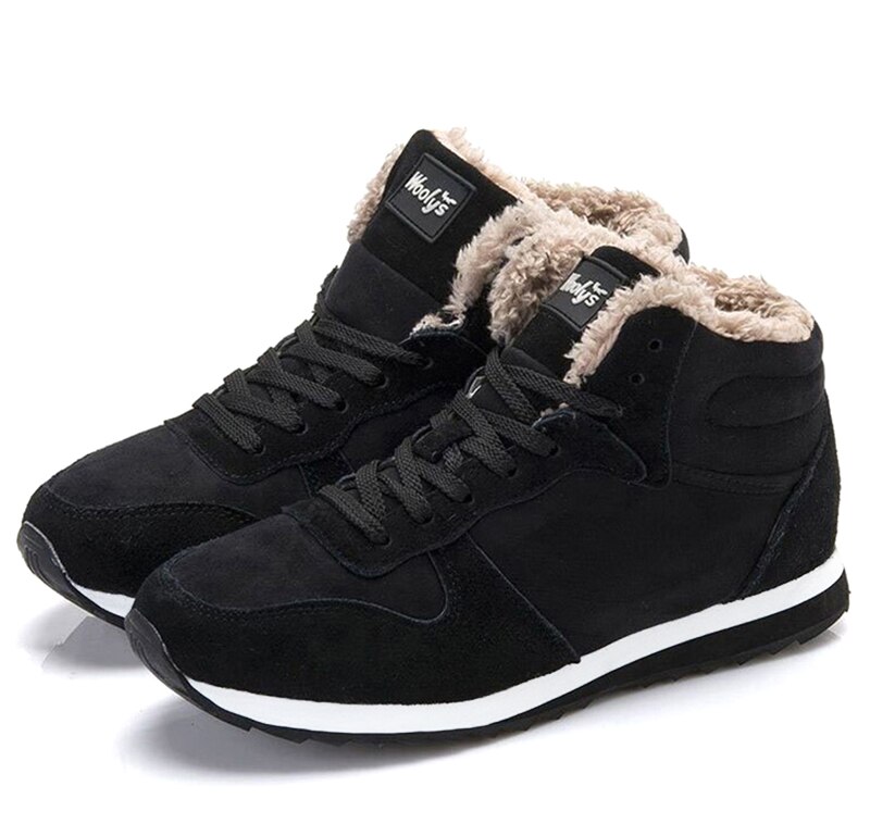 Männer Stiefel Winter Schuhe Plus Größe 46 Stiefeletten Warme Pelz Herren Winter Turnschuhe Winter Stiefel Plüsch Herren Schuhe Winter schnee Stiefel