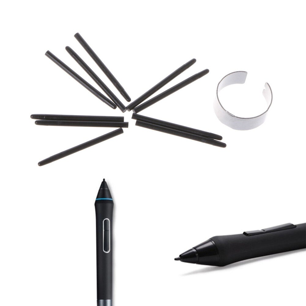 10 Uds. Bolígrafo de dibujo gráfico estándar Stylus para lápiz de dibujo Wacom