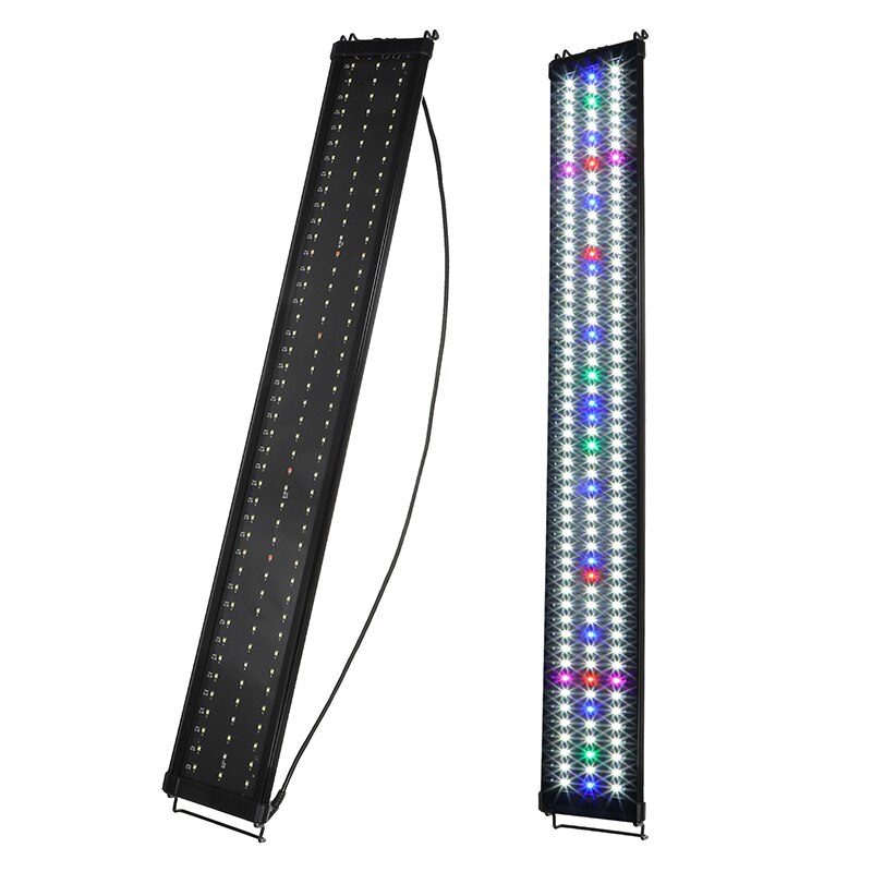 30-120cm LED Aquarium Light Multi-Color Full Spectrum Slim Fish Tank Aquatic Plant LandscapingMarine Grow Lighting Lamp EU PLUG