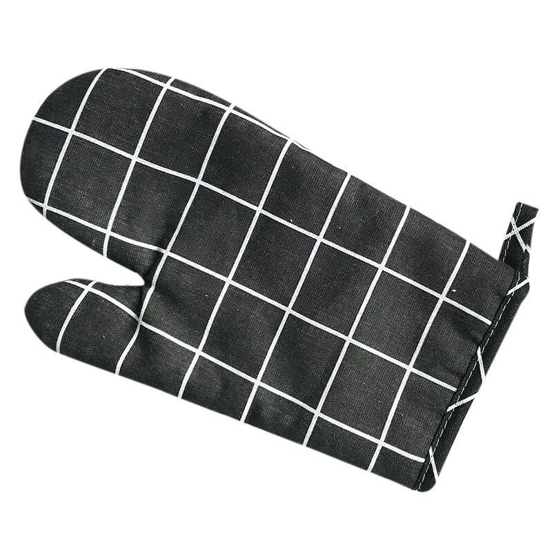 Gants de cuisine Anti-brûlure en coton, 1 pièce, mitaines de four isolantes Anti-chaleur avec lanière, outils de cuisson de cuisine: B