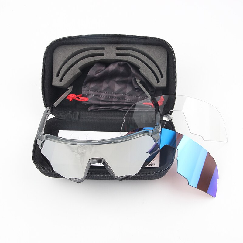 S3 Cycling sunglasses peter sagan Sports Bike Cycling Goggles Sunglasses UV400 Eyewear 3Lens bike accessories: S3clear