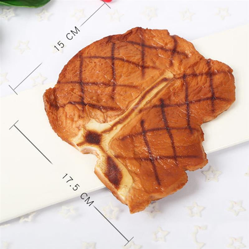 Artificial Food Realistic Raw & Roasted Steak Artificial Meat Food Display Prop