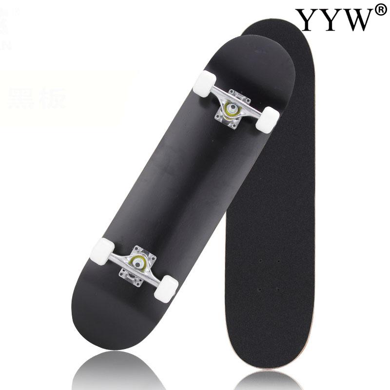 80x20cm Double Kicktail ABEC-7 99A PU Cruiser Rocker Maple 4 Wheel Teenager Adult Sidewalk Skating Street Skate Board Skateboard