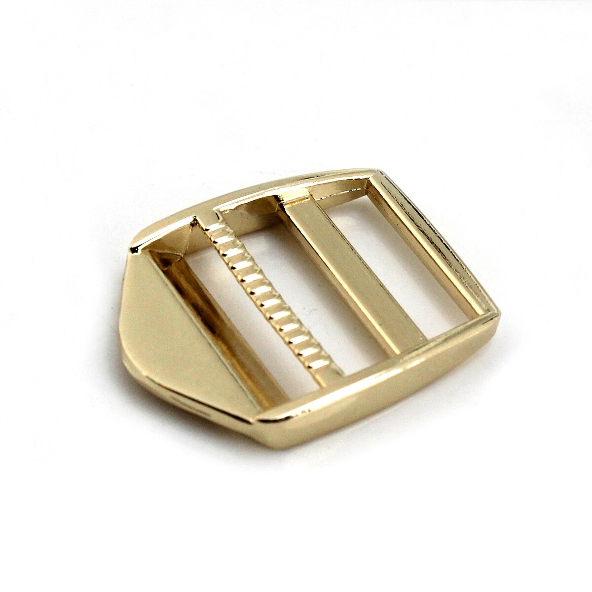1Pcs Metalen 2 Bar Gesp Voor Singels Rugzak Tas Strape Riem Stof Lederen Craft Purse Huisdier Kraag Sluiting: Lightgold
