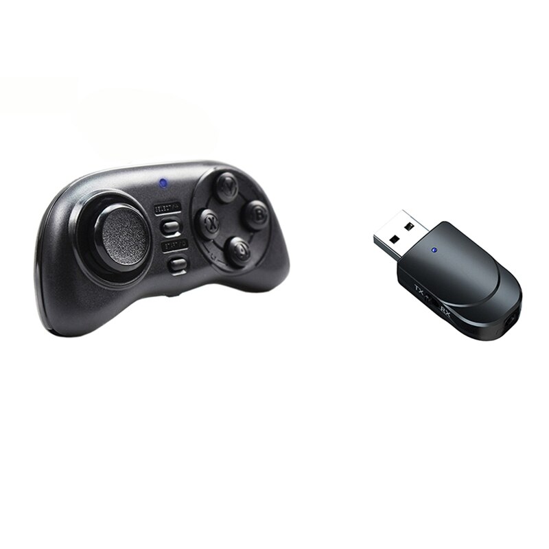 1 Pcs Mini Bluetooth Joystick Wireless Gamepad & 1 Pcs 2 in 1 Bluetooth 5.0 o Transmitter Receiver: Default Title