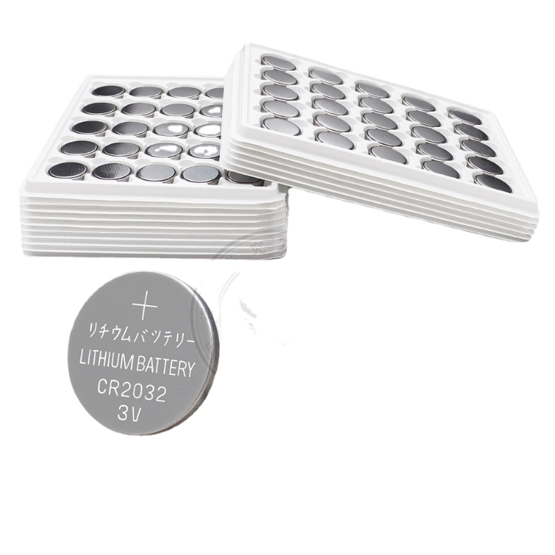 Novo 50 pçs 3v cr2032 bateria de célula de botão de lítio br2032 dl2032 cr2032 baterias de célula de moeda para relógios relógios calculadora