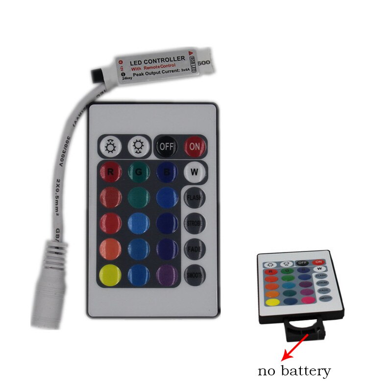 2835 ledet stripe adapter tilbehør 4- pin kontakt 24- nøkkel kontroller 30cm usb rgb 1 poeng 2 splitter: 24- nøkkelkontroller