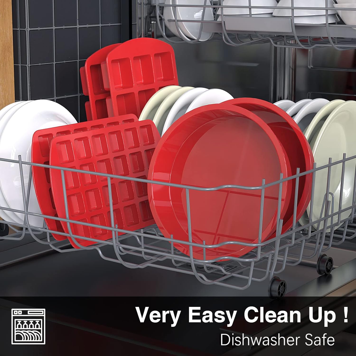 Molde para tartas redondo, molde de silicona para hornear, molde para hornear antiadherente para pastel de capa, tarta de queso y pastel de chocolate, 4 ", 6 y q