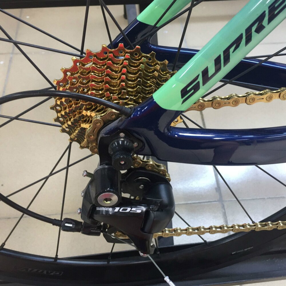 11 Speed Road Bike Cassette 28T 32T Steel Bicycle Freewheel 22 Speed Gold Cassettes Oil Slick Road Bicycle Flywheels for Shimano