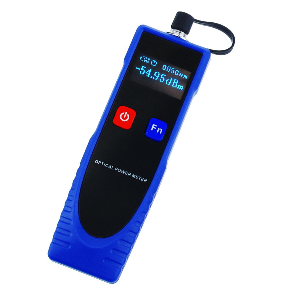 Digital Optical Power Meter Fiber Optic Cable Tester w/ FC Converter for FC/SC/ST 6 Optic Wave Length -70 - 6dBm Measuring Range