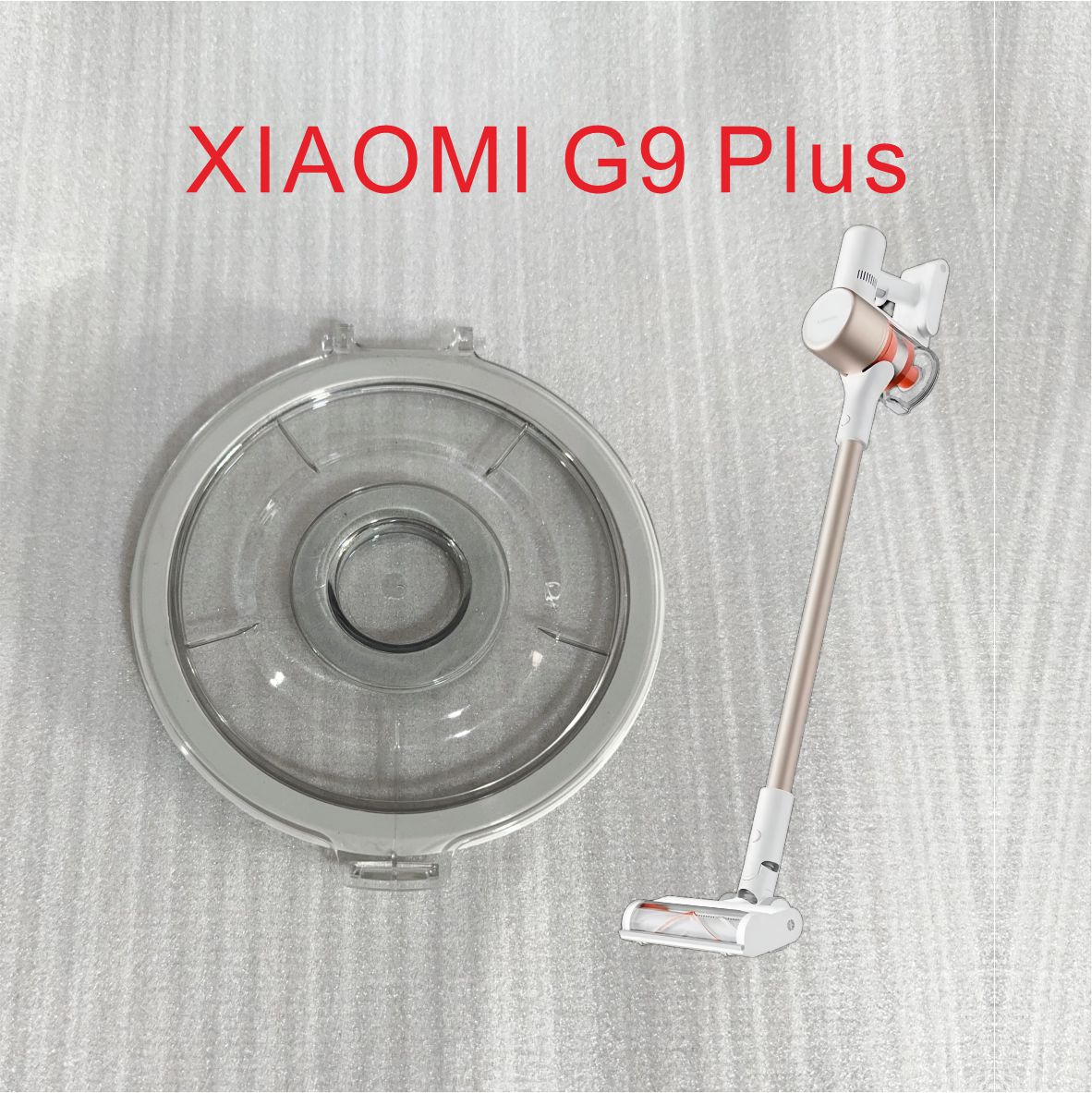 For XIAOMI G9/G9 Plus/G10/G10 Plus Handheld Wireless Vacuum Cleaner Dust Cup Bottom Cover Spare MIJIA Parts/Accessories: light yellow