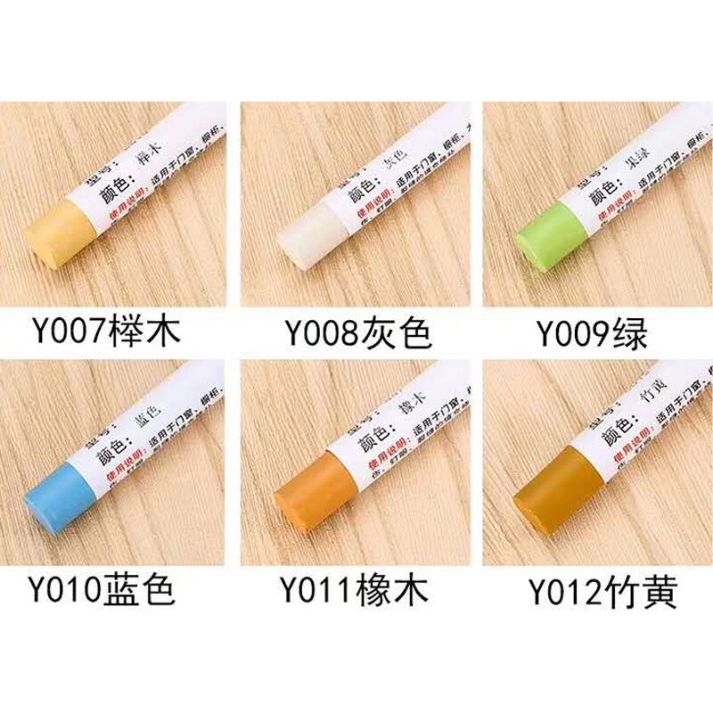 Hout Reparatie Kit Meubels Verf Floor Reparatie Floor Wax Krijt Scratch Patch Verf Pen Hout Composiet Reparatie Materiaal: 20pcs F