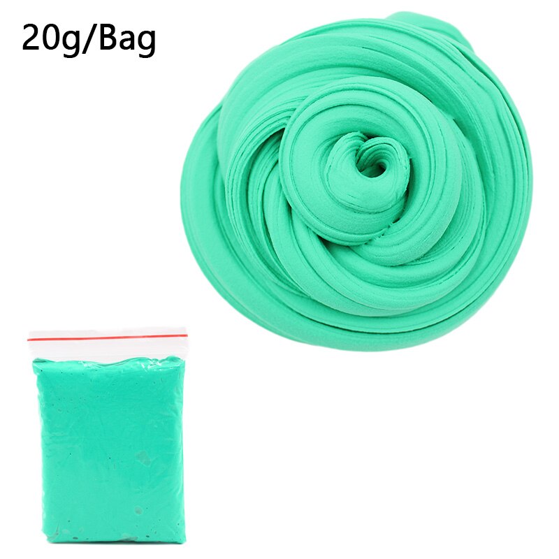 20g Fluffy Foam Slime Clay Ball Supplies DIY Light Soft Cotton Charms Slime Fruit Kit Cloud Craft Antistress Kids Toys: Fruit green